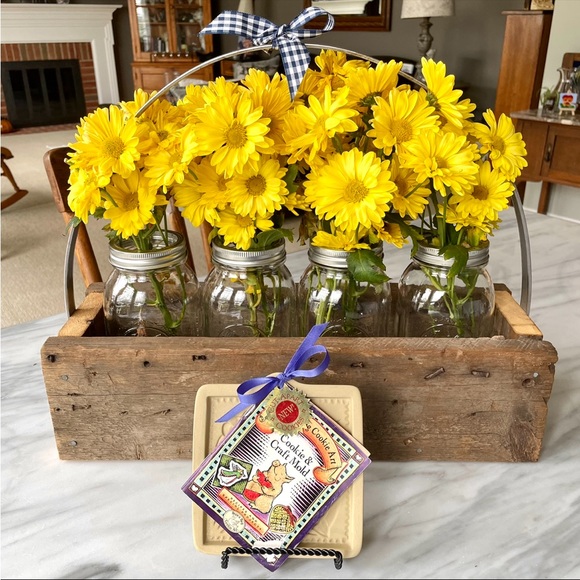 Brown Bag Cookie Art•NWT•Vintage 1995 Flower Cut-Apart•Original Tags/Recipe Book - Picture 5 of 9